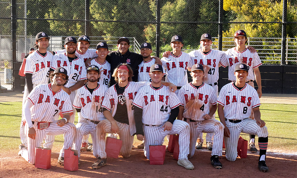 CCSF baseball celebrated its 2023 sophomores following the win over San Mateo.