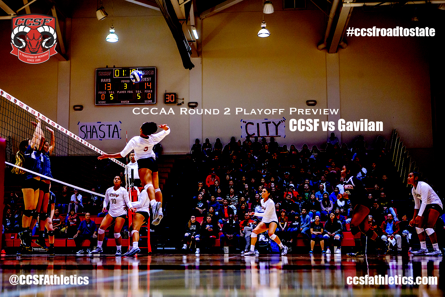 CCSF One Win Away from Advancing to State Championship Round
