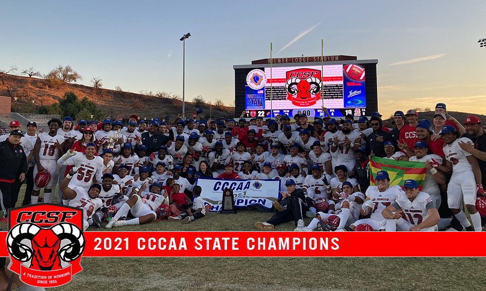 Rams complete perfect 13-0 season, defeat Riverside 22-19 for 2021 CCCAA State Championship